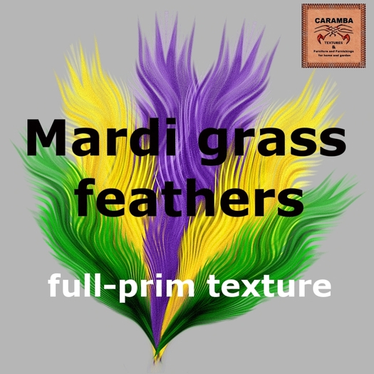 Mardi Gras feathers - texture