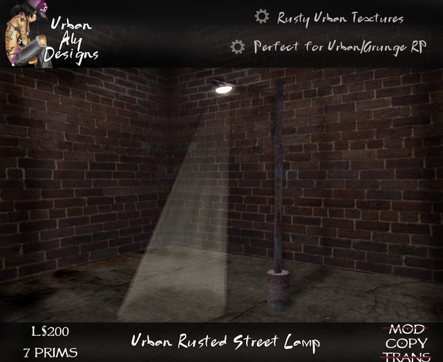 [Urban Aly Designs] Urban Rusted Street Lamp Copyable