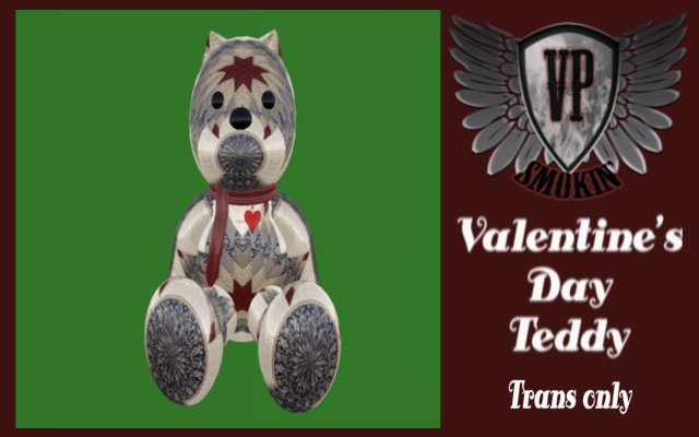 Valentine's Day Teddy Poof 1