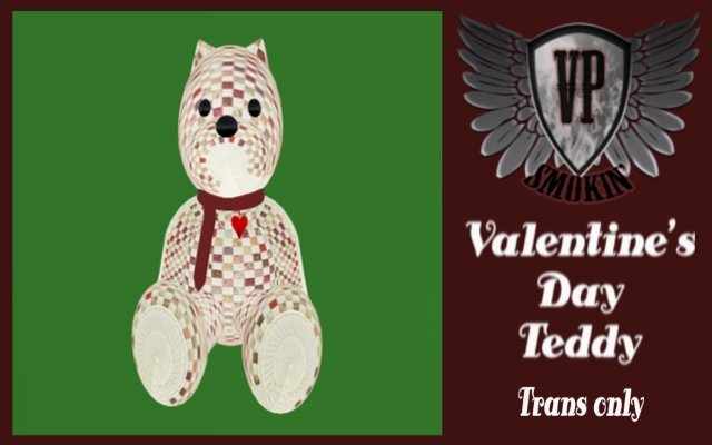 Valentine's Day Teddy Poof 2
