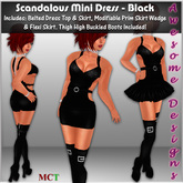 *Awesome Designs Scandalous Mini Dress In Black