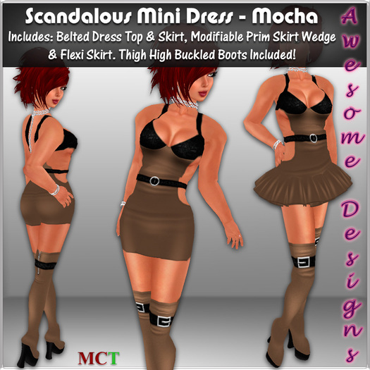 *Awesome Designs Scandalous Mini Dress In Mocha