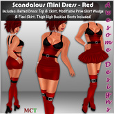 *Awesome Designs Scandalous Mini Dress In Red