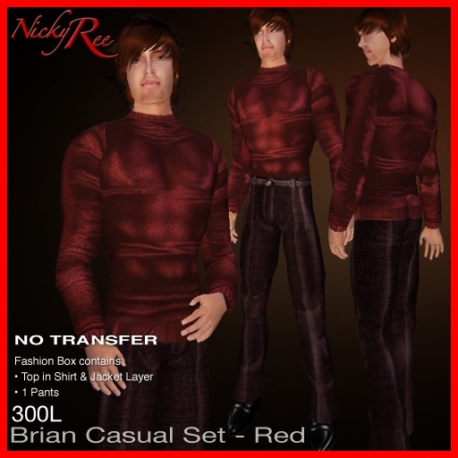 *NR* Brian Casual Set - Red