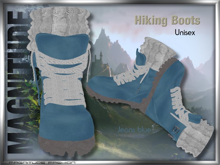 MF-hiking boots - jeans blue