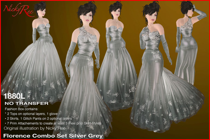 *NR* Florence Combo Set Silver Grey
