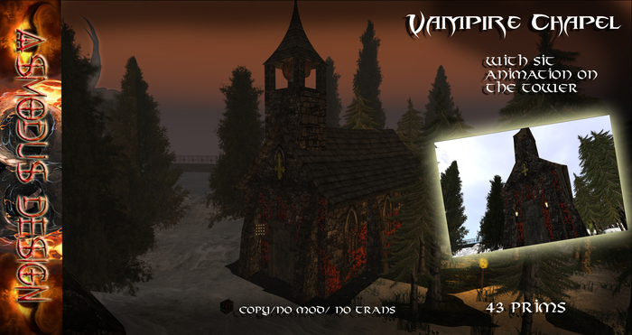[ASMODUS-Design} Dark Vampire Gothic Chapel