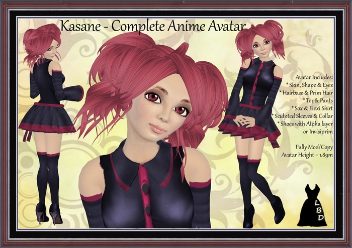 *LBD* Kasane - Complete Anime Avatar