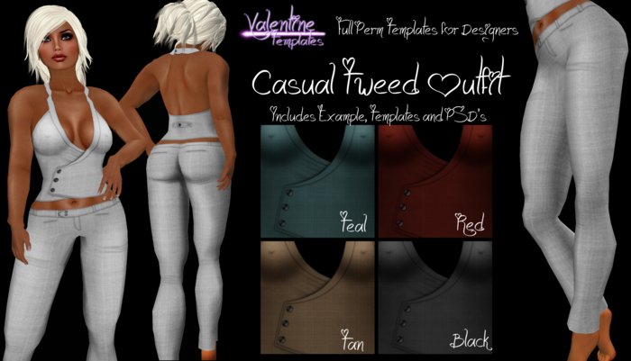 *VT* - Casual Tweed Outfit 