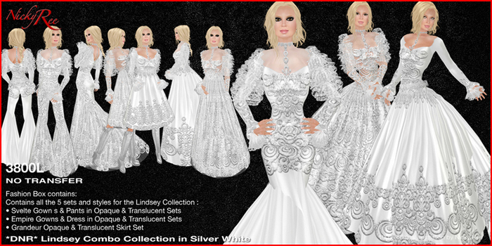 *DNR*Lindsey Combo Collection Silver White