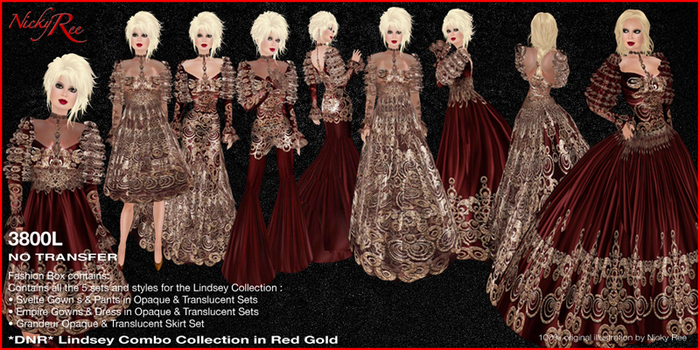*DNR*Lindsey Combo Collection Red Gold