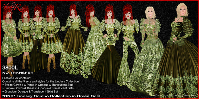 *DNR*Lindsey Combo Collection Green Gold