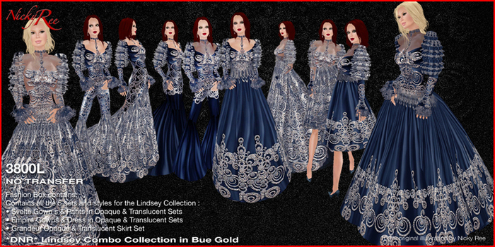 *DNR*Lindsey Combo Collection Blue Gold