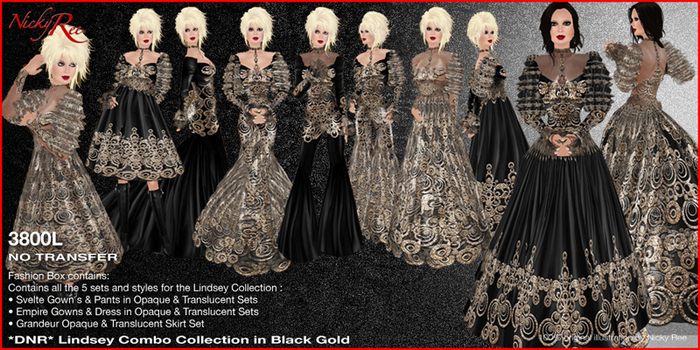 *DNR*Lindsey Combo Collection Black Gold