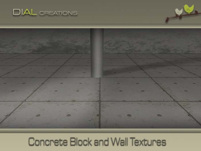 NEW !!!  Value Pack! Distressed Concrete Block and Wall - Full Rights - Semaless