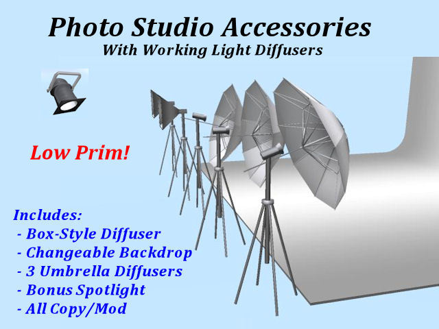 Sculpted Photo Studio Accessories
