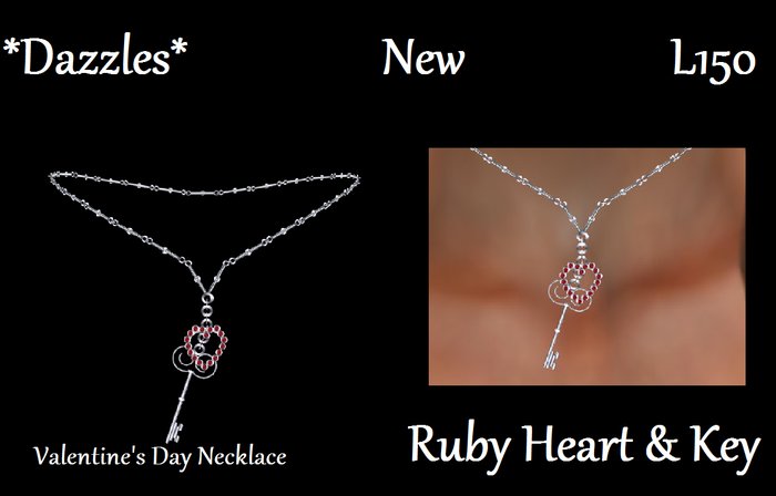Heart & Key Necklace Vendor