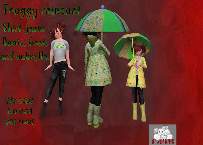 ~IWK~ Frogs Raincoat Set