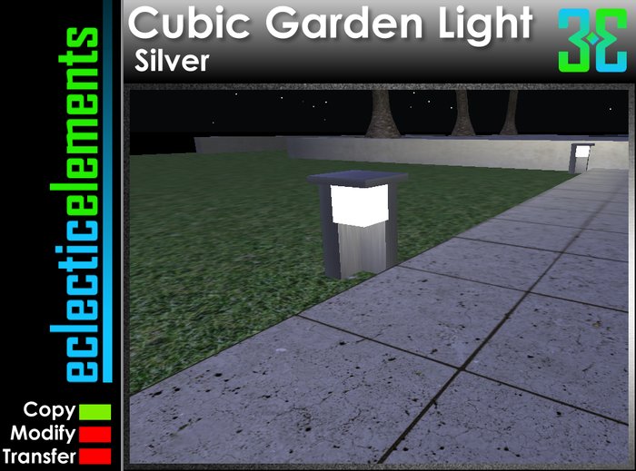 Cubic Garden Light (Silver)