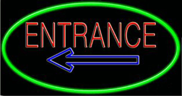 Neon Entrance Sign 1