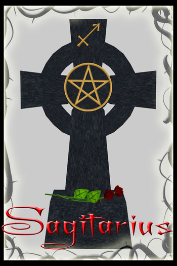 Celtic Cross Tip Jar - Sagitarius