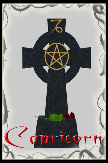 Celtic Cross Tip Jar - Capricorn