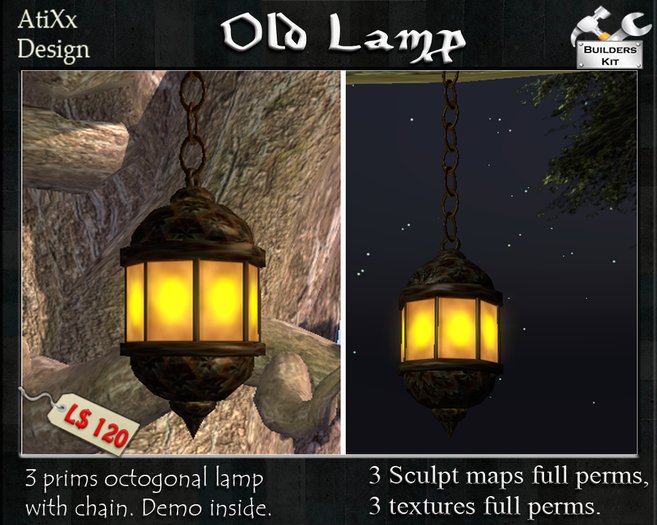 Old lamp (sculpted full perms)
