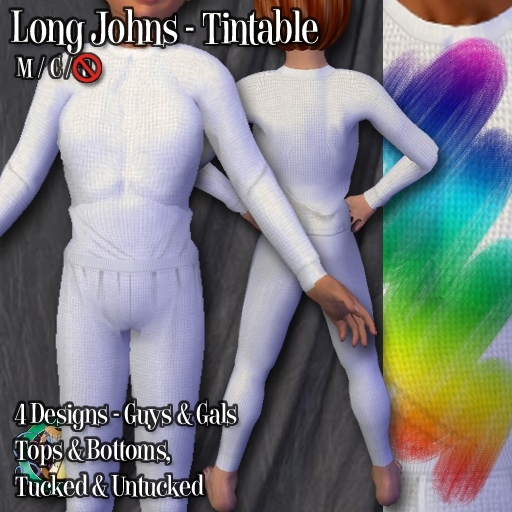 R(S)W Kid's Long Johns - Tintable