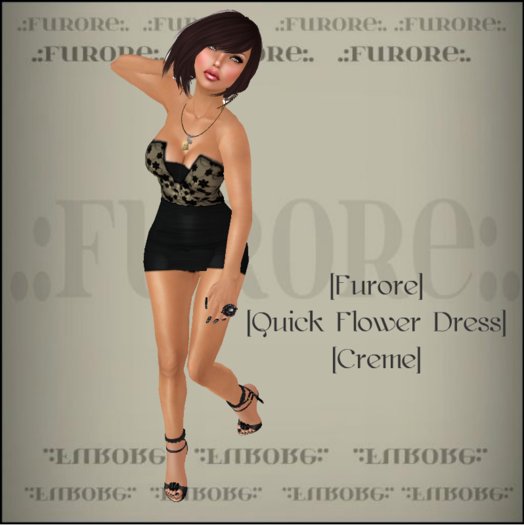 [Furore] Quick Flower Dress *CREAME*