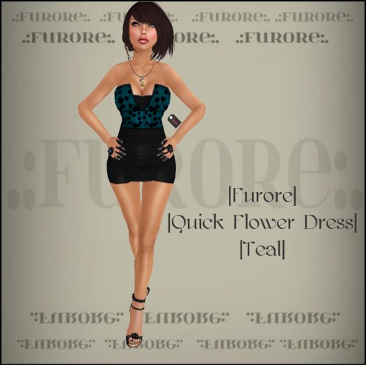 [Furore] Quick Flower Dress *TEAL*