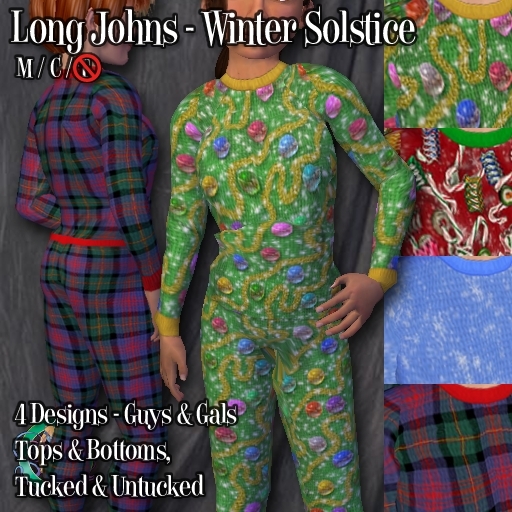 R(S)W Kid's Long Johns - Winter Solstice