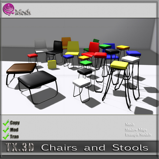 TX.3D ::  Mesh Chairs and Stools