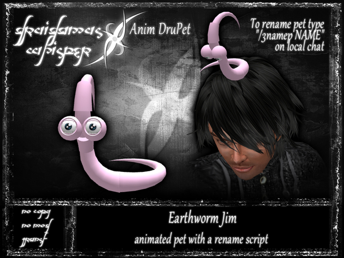 Anim DruPet - Earthworm Jim - SALE