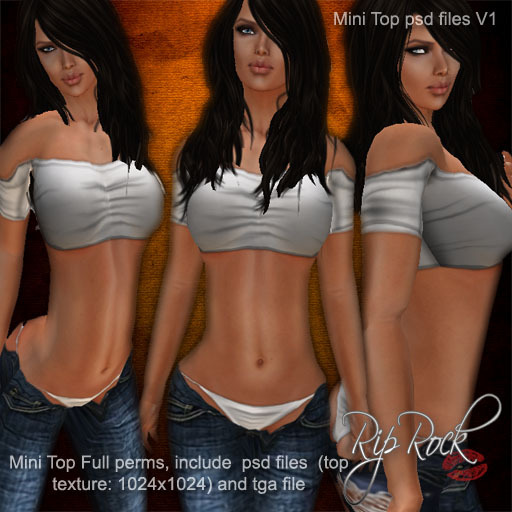 RipRock - Mini Top psd and tga files V1