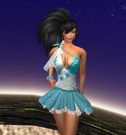 KL TANIA  IN  BLUE- DRESS- CASUAL DRESS- SEXY DRESS- WOMEN`S DRESS-