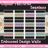 *CUPIDS* 12 EMBOSSED DESIGN WALLS SEAMLESS Textures