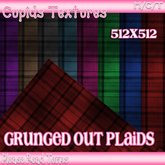 *CUPIDS* 8 GRUNGED OUT PLAIDS Textures