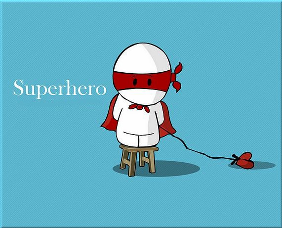Super Hero Valentines Card