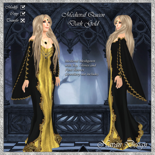 Medieval Queen Dark Gold