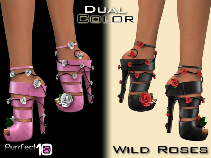 Wild Rose heels "Pink" from Purrfect 10