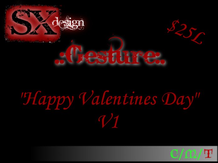 Happy Valentines Day Gesture V1