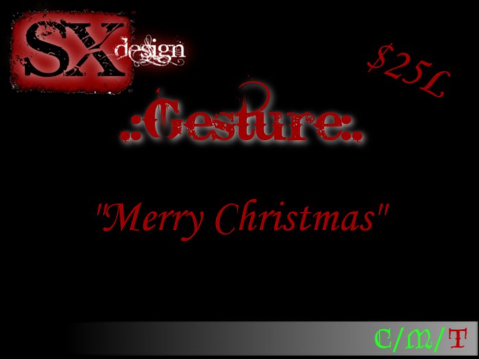 Merry Christmas Gesture(Sound)