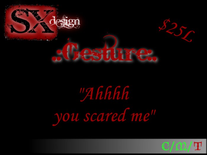 you scared me Gesture