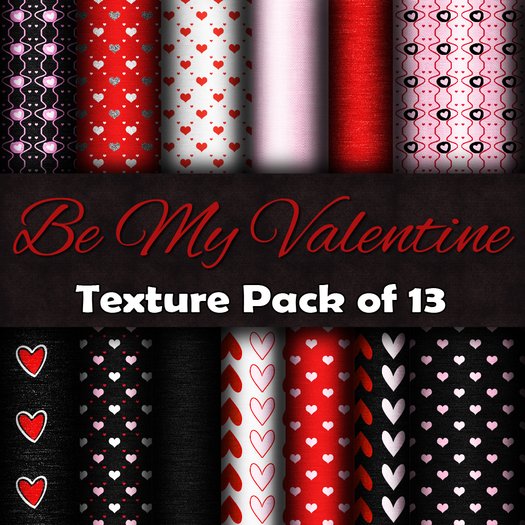 Be My Valentine - Texture Pack of 13