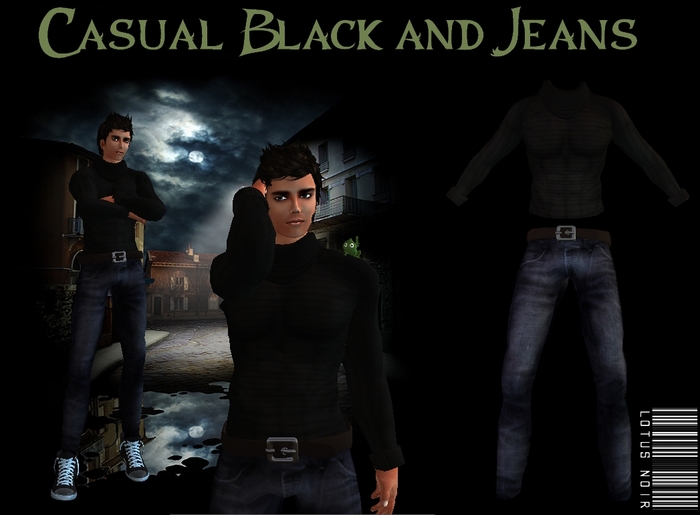 J.D .o0O Casual Black and Jeans O0o.
