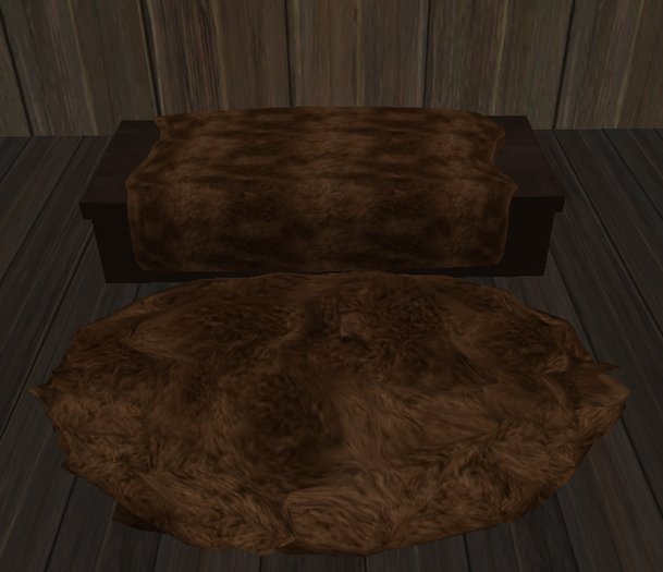 Fur-Covered Cuddle Bench  - Medium