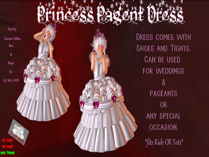 ~IWK~Princess Pagent Dress (white)