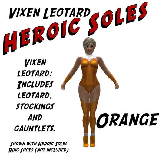 [HS]: Vixen Leotard Orange