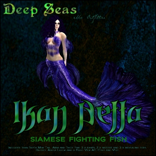 -Deep Seas- Ikan Betta - Indigo