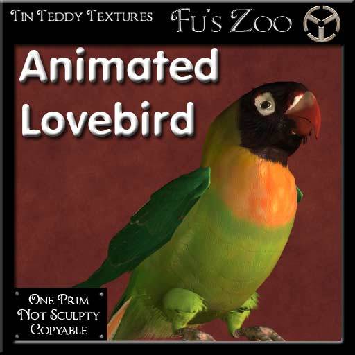 *TT* 1 Prim Animated Parrot - Love Bird